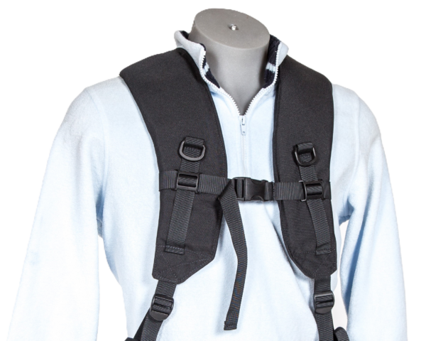 SkiPulk harness shoulder straps