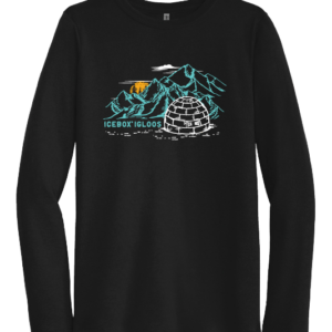Icebox Igloo performance long sleeve t shirt in black