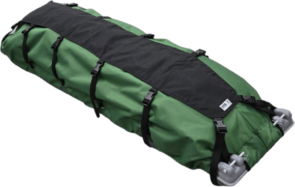 Green Clipper XL pulk sled cover with compression cover